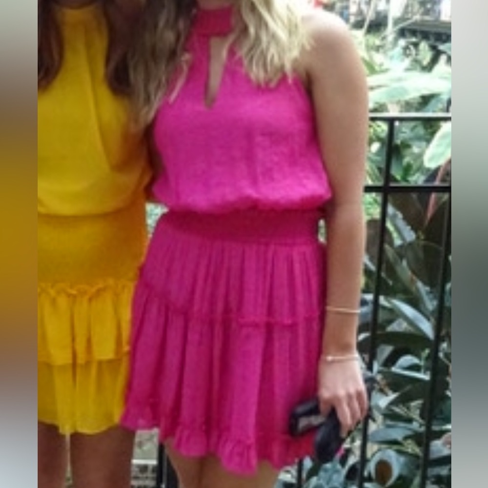 GLAM Hot Pink Dress